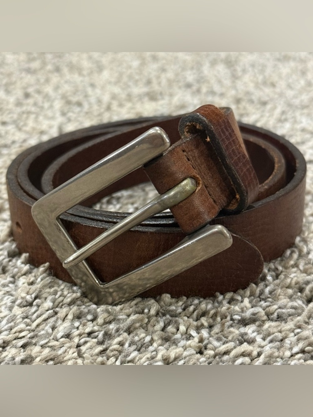 The Limited Vintage Belt Women M Brown Italian Leather